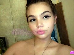 Latina Smoking In Bath Tub