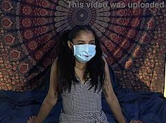 Why did she take off her mask to suck that cock?