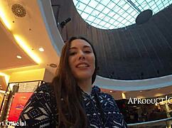 Aleya Sun Wets Jeans in Public at Shopping Mall Toilet