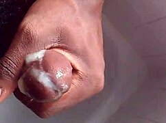 I bathe and masturbate in the shower with big black cock