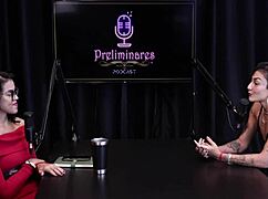 She stripped after the guest mentioned routine content on social media, showing off outdoors in lingerie