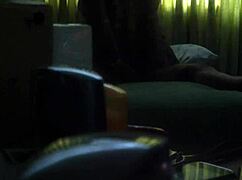 watch this bbw and skinny amateur couple explore their bodies together in a hot encounter