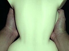 Sally begs for anal sex in doggy position. I dominate her, rip clothes, and cum in her asshole.