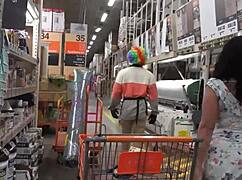 Queen Rogue and Gibby the Clown in Home Depot Sextape Full Video
