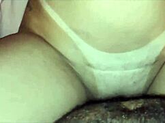 intimate amateur couple in doggystyle position, bent over for subtle cumshot with vallery g