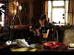 alyssa leblanc showing off boobs in maid costume, shameless s07e02, wow! 😍