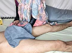 asian beauty seduces with intense closeup massage