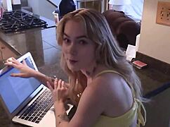 I’m hooked on Sage Fox getting bent over in taboo vid with sexy riding.