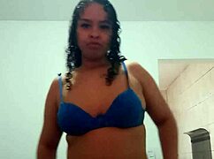 Hot girl dances funk showing tits to camera.
