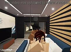 Fucked and Creampied in Roblox Condo!