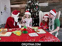 I love this pervy family orgy at Christmas with Charlotte Sins and Summer Hart