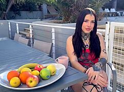 Laeticia, That French MILF With Big Tits And Tattoos! Small Waist, Strong Character!