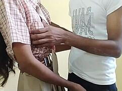 Indian Desi Village Student Bangs Tight School Girlfriend at 18