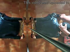 so this milf got chairtied and blindfolded, then he fucked her face hard till he came in her mouth