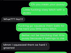 Sexting My Sissy Bitch with Humiliation
