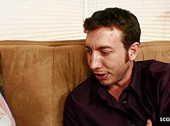 Hey, virgin Rikki Love with saggy tits got tricked into defloration by teacher! 😱