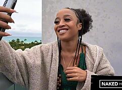 Ebony Stepsister Sucks Huge Dick