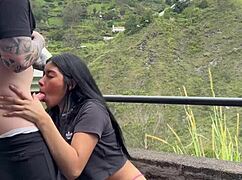 young couple fucks in medellin park, things go wrong