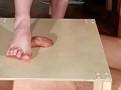 Domina Stomps Cock With Bare Feet Footjob!
