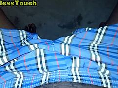 Skinny Girl Gives Handjob To Big Cock For Cumshot