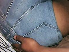 Latina friend surprises with big cock under miniskirt