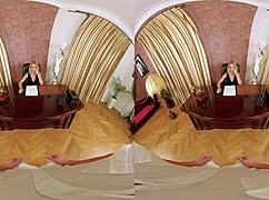 cherry kiss in czech vr cures erection with blowjob and doggystyle