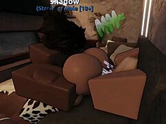 I roughly fuck a blond cow slut, riding her big tits and cumming in her mouth