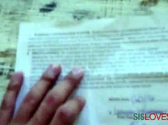 Blackmailing My Dumb Step Sister Lana Rhoades in the Garage Works.