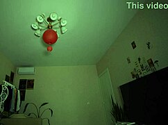 Pretty brunette amateur tries on new sexy bikinis, showing off her big natural tits.