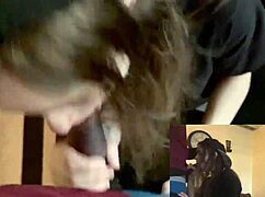 Lesbian best friend deepthroats big cock for a place to stay 😈