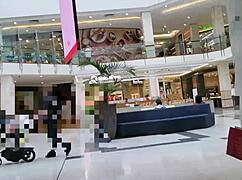 I am a trashy kiwi slut showing off at the mall and on the busy public street.