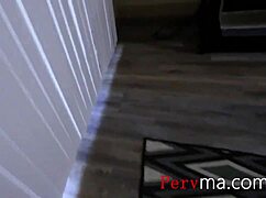 I can't resist my step mommy's new lingerie anymore! She's moaning as I fuck her amazing pussy.