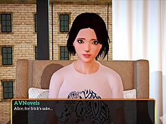 Exploring the dynamics of my new family with redhead teen and milf