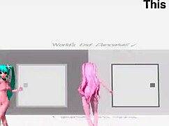 Hatsune Miku And Luka Dance Nude In Worlds End