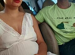 Teen GF Anal Sex Doggystyle In Car With Big Tits And Footjob