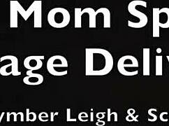 step mom begs for my cum on her face, give it to mommy kymber leigh 😘