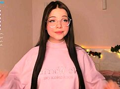 Petite Cute Girl with Big Tits in Web Chat Show