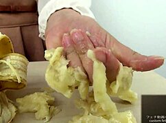 my asian crush fetish with banana feels so wild