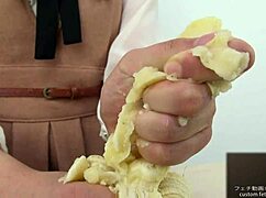 my asian crush fetish with banana feels so wild