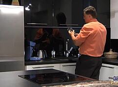 Sexy Hot Teen 18+ Blows Grandpa and Rides His Cock