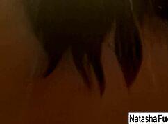 busty natasha nice enjoys sexy black light video 😘