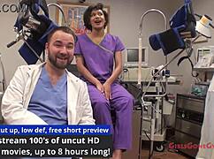 Jackies Banes gets yearly gyno exam by Nurse Lilith Rose. Hidden camera catches every detail at GirlsGoneGyno.