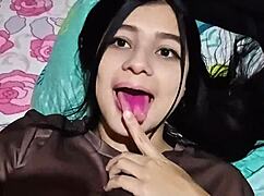 I’m a Colombian bride flashing my ass in lingerie for real homemade orgasms on the sofa