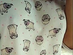 daring housewife walks around bosss house in skirt without panties