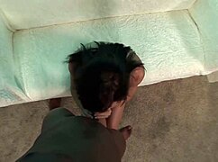 white teen fucked by black cock until creampie in cup, she moaned.