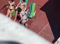 Neighbors sunbathe intensely on the terrace part 2