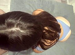 after their parents stepped out, the stepsister began sucking him off