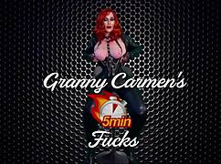 Hey, ever seen granny Carmen Angel take double cock for cum and creampie?