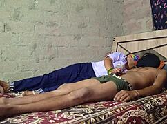 Hot indian step siblings having assplay in bathroom