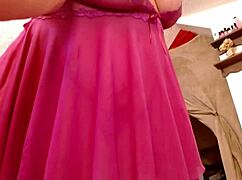 dawnskye1962 flaunts curvy mature ass and hairy pussy